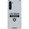 NFL Las Vegas Raiders Silver Performance Series Galaxy S24 FE Clear Case