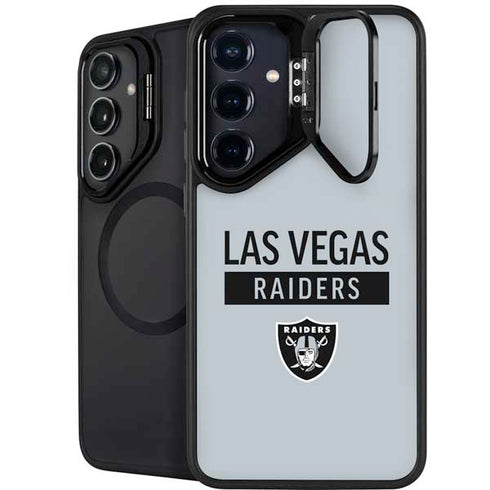NFL Las Vegas Raiders Silver Performance Series Galaxy S25 Plus Kickstand Case