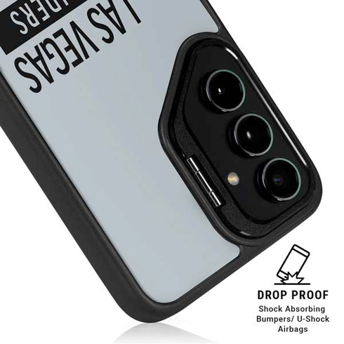 NFL Las Vegas Raiders Silver Performance Series Galaxy S25 Plus Kickstand Case