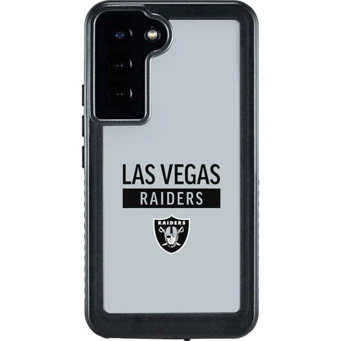 NFL Las Vegas Raiders Silver Performance Series Galaxy S24 Plus Waterproof Case