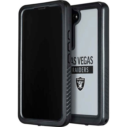 NFL Las Vegas Raiders Silver Performance Series Galaxy S24 Plus Waterproof Case