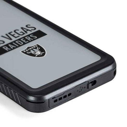 NFL Las Vegas Raiders Silver Performance Series Galaxy S24 Plus Waterproof Case