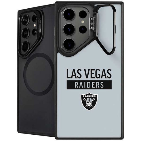 NFL Las Vegas Raiders Silver Performance Series Galaxy S24 Ultra Kickstand Case