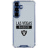 NFL Las Vegas Raiders Silver Performance Series Galaxy S25 Clear Case