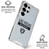 NFL Las Vegas Raiders Silver Performance Series Galaxy S25 Ultra Clear Case
