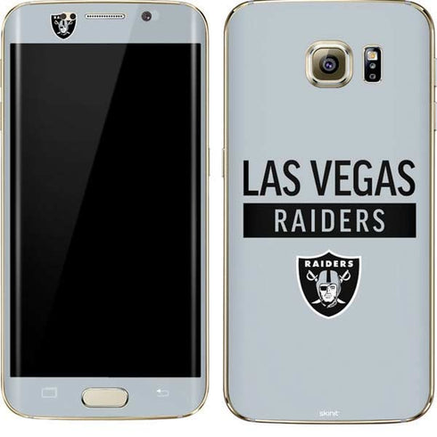 NFL Las Vegas Raiders Silver Performance Series Galaxy S7 Edge Skin