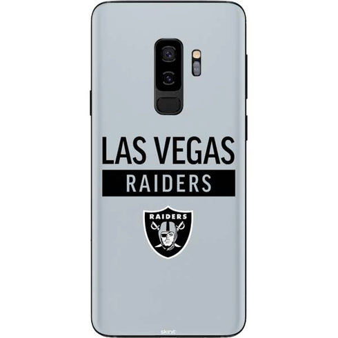 NFL Las Vegas Raiders Silver Performance Series Galaxy S9 Plus Skin