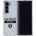 NFL Las Vegas Raiders Silver Performance Series Galaxy Z Fold5 5G Clear Case