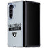 NFL Las Vegas Raiders Silver Performance Series Galaxy Z Fold5 5G Clear Case