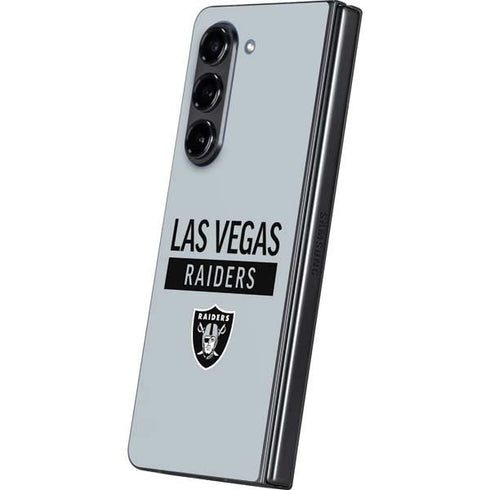NFL Las Vegas Raiders Silver Performance Series Galaxy Z Fold5 5G Skin
