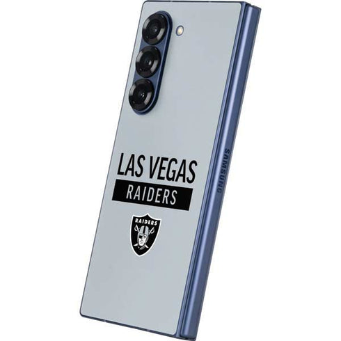 NFL Las Vegas Raiders Silver Performance Series Galaxy Z Fold6 Skin