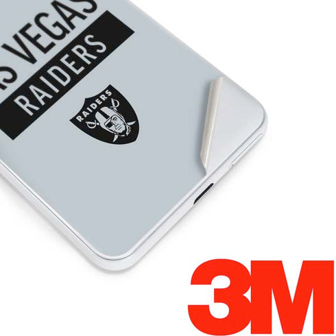 NFL Las Vegas Raiders Silver Performance Series Google Pixel 3 Skin