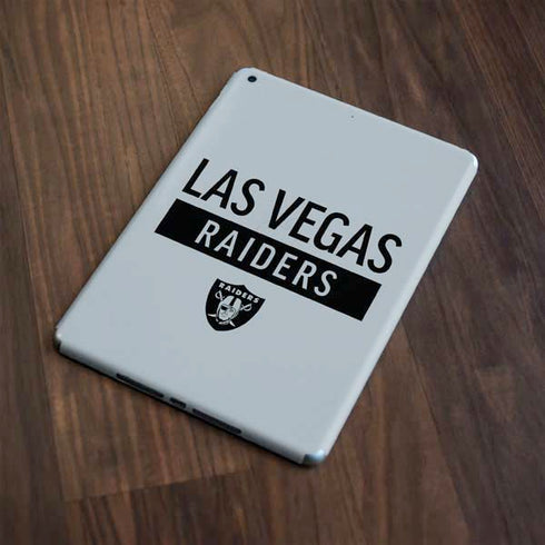 NFL Las Vegas Raiders Silver Performance Series Apple iPad Skin