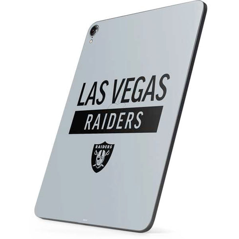 NFL Las Vegas Raiders Silver Performance Series Apple iPad Pro Skin