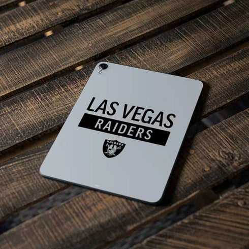 NFL Las Vegas Raiders Silver Performance Series Apple iPad Pro Skin