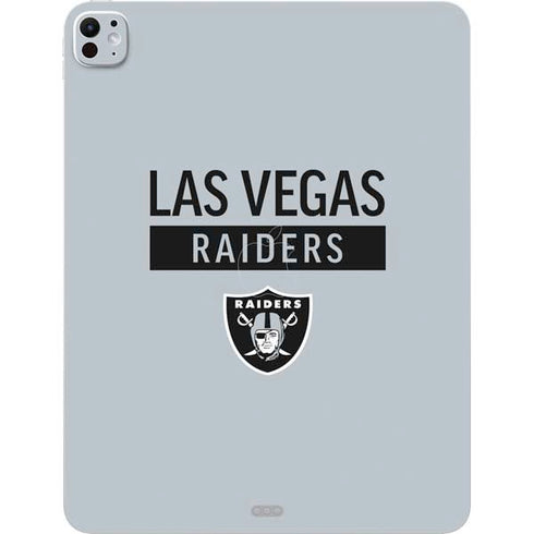 NFL Las Vegas Raiders Silver Performance Series iPad Pro 13in M4 (2024) Skin