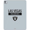 NFL Las Vegas Raiders Silver Performance Series iPad Pro 13in M4 (2024) Skin