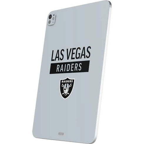 NFL Las Vegas Raiders Silver Performance Series iPad Pro 13in M4 (2024) Skin