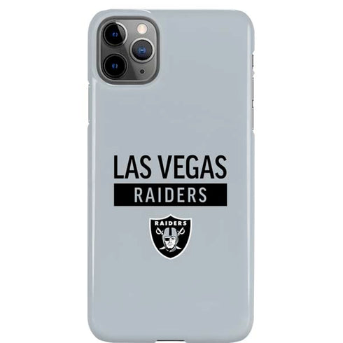 NFL Las Vegas Raiders Silver Performance Series iPhone Cases