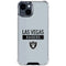 NFL Las Vegas Raiders Silver Performance Series iPhone 15 Clear Case