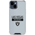NFL Las Vegas Raiders Silver Performance Series iPhone 15 Clear Case