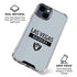 NFL Las Vegas Raiders Silver Performance Series iPhone 15 Clear Case