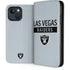 NFL Las Vegas Raiders Silver Performance Series iPhone 15 Plus Folio Case