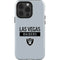NFL Las Vegas Raiders Silver Performance Series iPhone 15 Pro Impact Case