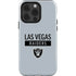 NFL Las Vegas Raiders Silver Performance Series iPhone 15 Pro Impact Case