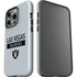 NFL Las Vegas Raiders Silver Performance Series iPhone 15 Pro Impact Case