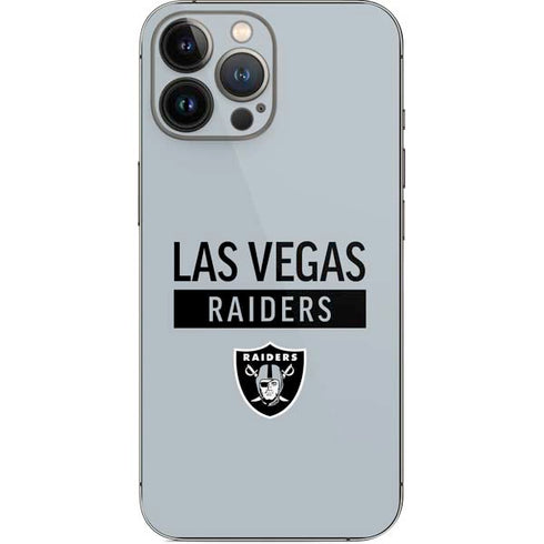 NFL Las Vegas Raiders Silver Performance Series iPhone 15 Pro Max Skin