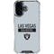 NFL Las Vegas Raiders Silver Performance Series iPhone 16 Clear Case
