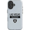 NFL Las Vegas Raiders Silver Performance Series iPhone 16 Impact Case