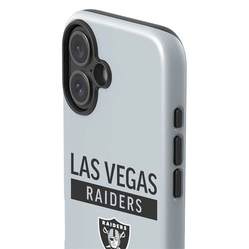 NFL Las Vegas Raiders Silver Performance Series iPhone 16 Impact Case