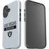 NFL Las Vegas Raiders Silver Performance Series iPhone 16 Impact Case