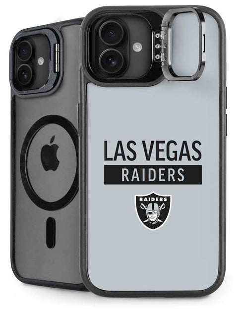 NFL Las Vegas Raiders Silver Performance Series iPhone 16 Kickstand Case