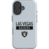 NFL Las Vegas Raiders Silver Performance Series iPhone 16 Plus Impact Case