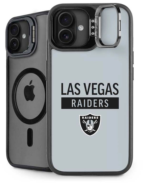 NFL Las Vegas Raiders Silver Performance Series iPhone 16 Plus Kickstand Case