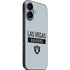NFL Las Vegas Raiders Silver Performance Series iPhone 16 Plus Skin