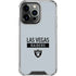 NFL Las Vegas Raiders Silver Performance Series iPhone 16 Pro Clear Case