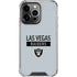 NFL Las Vegas Raiders Silver Performance Series iPhone 16 Pro Max Clear Case
