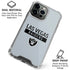 NFL Las Vegas Raiders Silver Performance Series iPhone 16 Pro Max Clear Case
