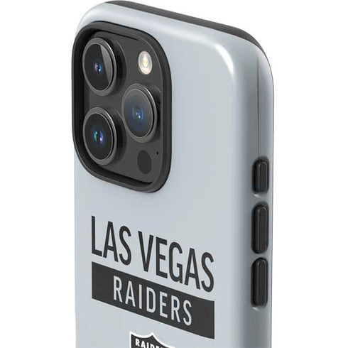 NFL Las Vegas Raiders Silver Performance Series iPhone 16 Pro Max Impact Case