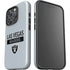 NFL Las Vegas Raiders Silver Performance Series iPhone 16 Pro Max Impact Case
