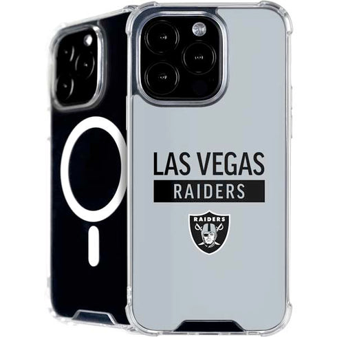 NFL Las Vegas Raiders Silver Performance Series iPhone 16 Pro Max MagSafe Case