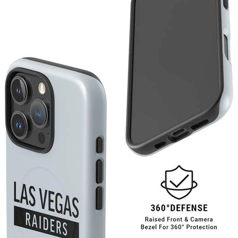 NFL Las Vegas Raiders Silver Performance Series iPhone 16 Pro Max Magsafe Impact Case