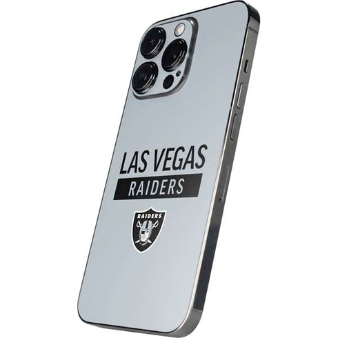 NFL Las Vegas Raiders Silver Performance Series iPhone 16 Pro Skin