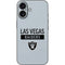 NFL Las Vegas Raiders Silver Performance Series iPhone 16 Skin