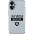 NFL Las Vegas Raiders Silver Performance Series iPhone 16 Skin