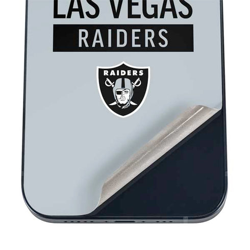 NFL Las Vegas Raiders Silver Performance Series iPhone 16 Skin
